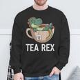 Tea Rex T-Rex Dinosaur Tyrannosaurus Sweatshirt Geschenke für alte Männer