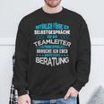 Teamleiter Beratung Team-Leitung Im Office Work & Work Sweatshirt Geschenke für alte Männer