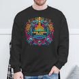 Techno Love Peace Music Electric Festival Sweatshirt Geschenke für alte Männer