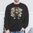 Teddy Bear Hustler Buisness Bear Dollar Street Clothes Sweatshirt Gifts for Old Men