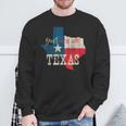 Texas The Lone Star State Leg Dich Nicht Mit Texas An Sweatshirt Geschenke für alte Männer