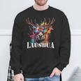 Traditional Deer Oktoberfest Lederhosen Lausbua Sweatshirt Geschenke für alte Männer