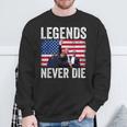 Trump Legends Never Die Trump Assassination Red Sweatshirt Geschenke für alte Männer