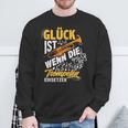 Trumpet Glück Ist Wenn Die Trumpeten Einsetzetz Sweatshirt Geschenke für alte Männer