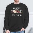 Trust No Oneintage Snake Handshake Sweatshirt Geschenke für alte Männer