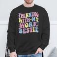 Twinning With My Work Bestie Matching Twins Day Best Friend Sweatshirt Gifts for Old Men