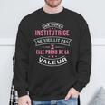 Une Super Institutrice Neieillit Pas Cadeau Institutrice Sweater e Cadeaux pour les vieillards