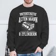 Unterschätze Nie Alten Mann 8 Cylinder Tuning8 Engine Sweatshirt Geschenke für alte Männer