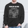 Uomini Problem Solving Chart Diagramma Di Flusso Geek Nerd Divertente Regalo Felpa Regalos para ancianos