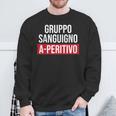 Uomo Gruppo Sanguigno A-Peritivo Divertenti Frasi Felpa Regalos para ancianos