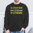 Uomo Se Stendi Non C'è Bisogno Di Stirare Scritte Ironiche Uomo Felpa Regalos para ancianos