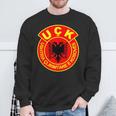 Uqk Flag Kosovo Albaner Uck Jashari Army Eagle Sweatshirt Geschenke für alte Männer