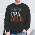 Vater Und Sohn Papa Opa Held Familie Grosseltern S Sweatshirt Geschenke für alte Männer