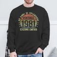 Vintage 1981 Annata 1981 40 Anni Compleanno Uomo Regalo Felpa Regalos para ancianos