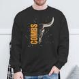 Vintage Combs Bull Skull Western Combs Personalized Sweatshirt Gifts for Old Men
