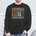 Vintage Ottobre 1976 48 Compleanno Anni Uomo Donna Felpa Regalos para ancianos
