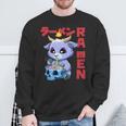 Vintage Ramen Baphomet Otaku Anime Baphomet Sweatshirt Geschenke für alte Männer