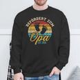 Vintage Retro Bördert Zum Opa 2024 Sweatshirt Geschenke für alte Männer