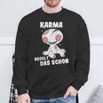 Voodoo Doll Sarcasm Karma Regelt Das Schon Sweatshirt Geschenke für alte Männer