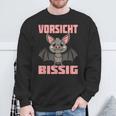 Vorsicht Bissig I Children'sampire Bat Iampire Th Sweatshirt Geschenke für alte Männer