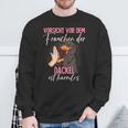 Vorsichtor Dem Frauchen Dachshund Sweatshirt Geschenke für alte Männer