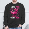 I Wear Pink For My Mimi T-Rex Dinosaur Breast Cancer Sweatshirt Gifts for Old Men