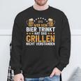 Wer Kein Bier Trinkt Grill Sweatshirt Geschenke für alte Männer