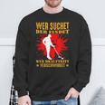 Wer Suchet Der Find Sondel Sondler Metal Detector Sweatshirt Geschenke für alte Männer