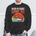 When In Doubt Shrimp Out Retro Bjj Brazilian Jiu Jitsu Camisa de entrenamiento Regalos para ancianos