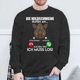 Wildschweinjagd Die Wildschweine Rufen An Muss Los Jäger Sweatshirt Geschenke für alte Männer