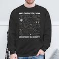 Wissenschaft Welchen Teil Der Chemieerstehst Du Nicht Sweatshirt Geschenke für alte Männer