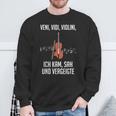 Witheniidiiolini Ich Kam Sagergeigte -Iolin Sweatshirt Geschenke für alte Männer