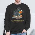 In A World Full Of Bookworms Be A Book Dragon Sweatshirt Geschenke für alte Männer