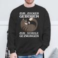 Zum Zocken Geboren Zum Schule Forces Console Ps5 Gaming Sweatshirt Geschenke für alte Männer