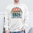 100 Geburtstag Limited Edition Best Of 1924 Sweatshirt Geschenke für alte Männer