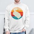 Adorable Animal De La Ferme Pour Oiseaux Amoureux Des Oies Rétro Sweater e Cadeaux pour les vieillards