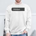 Backprint Ich Hör Nur Mi Mi Mi Sweatshirt Geschenke für alte Männer