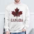 Canada Flag Canada Canada Flag Canada Map Gray Sweatshirt Geschenke für alte Männer