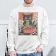 Cat Ramen Japanese Graphic Kawaii Cat Anime Sweatshirt Gifts for Old Men