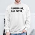Champagne Por Favor Felpa Regalos para ancianos