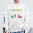 Children's 3Rd Birthday Ich Bin Schon 3 Jahre Junge Kleine Monster Sweatshirt Geschenke für alte Männer