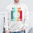 Children's Bäm Ich Bin 10 Zehn Jahre Junge 10Th Birthday Football Sweatshirt Geschenke für alte Männer