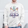 Children's Hurra Ich Bin Jetzt Ein Schulkind 2024 Unicorn First Day At School Sweatshirt Geschenke für alte Männer