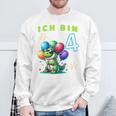 Children's Ich Bin 4 Jahre Alt Dino 4Th Birthday Sweatshirt Geschenke für alte Männer