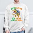 Children's Schulkind 2024 Cool Dino Ich Rocke Jetzt Die Schule Boys' Sweatshirt Geschenke für alte Männer