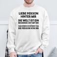 An Die Person Hinter Mir Liebe Person Hinter Mir Sweatshirt Geschenke für alte Männer