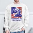 Donna 4 Luglio Bald Eagle America È Grande Ancora Unaolta L'estate Con Collo A Felpa Regalos para ancianos