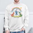 Ehrenlos Saufen X Excessiver Alkoholkonsum Dino Drawing Sweatshirt Geschenke für alte Männer