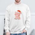 Frohe Weihnachten Schwin Frohe Weihnachten Long-Sleeved Sweatshirt Geschenke für alte Männer