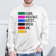 Eureielfalt Kotzt Mich An Gray Sweatshirt Geschenke für alte Männer